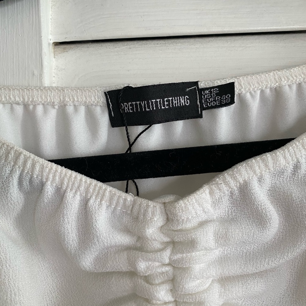 White Cut Out Bodysuit - Picture 6 of 6